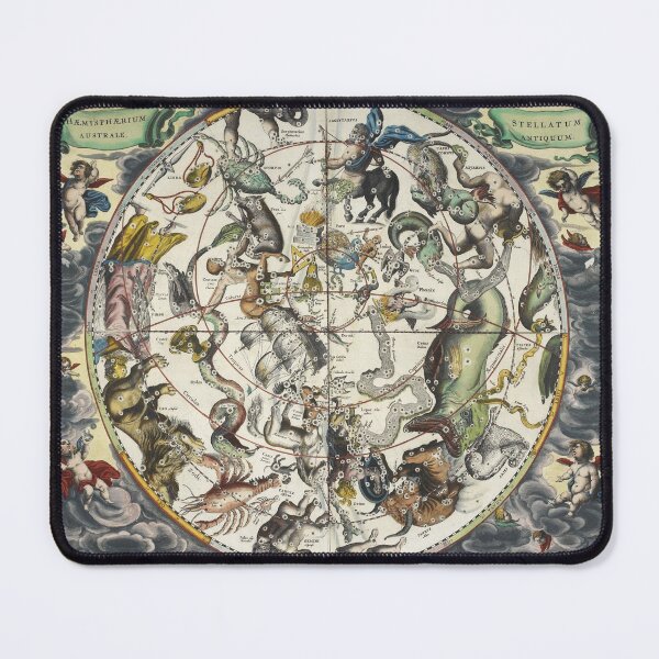 Item preview, Antique Alchemy Zodiac Stars Astrology Astronomy Map chart designed and sold by WizardsWorld.
