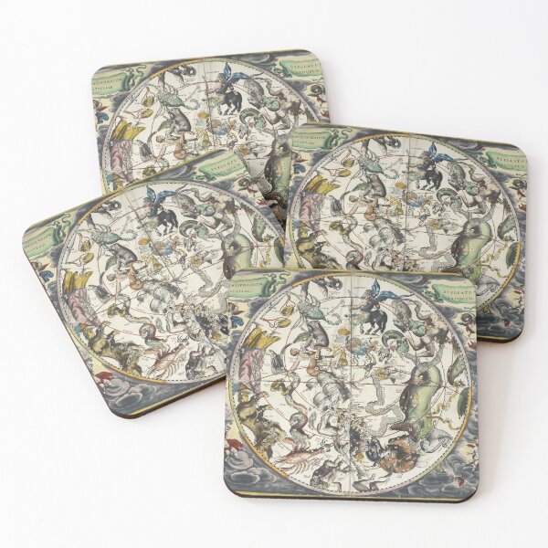 Item preview, Antique Alchemy Zodiac Stars Astrology Astronomy Map chart designed and sold by WizardsWorld.