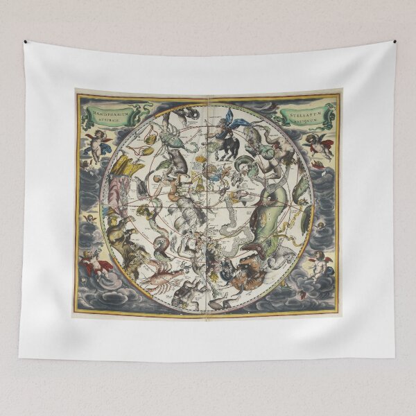 Item preview, Antique Alchemy Zodiac Stars Astrology Astronomy Map chart designed and sold by WizardsWorld.
