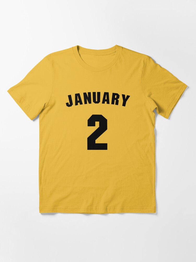 Discover Date of birth 2 January birthday gift sport design Essential T-Shirt