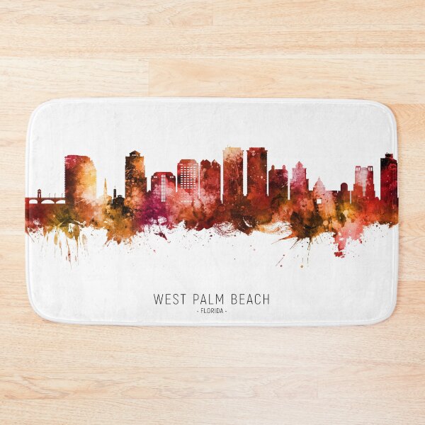 Item preview, West Palm Beach Florida Skyline designed and sold by ArtPrints.