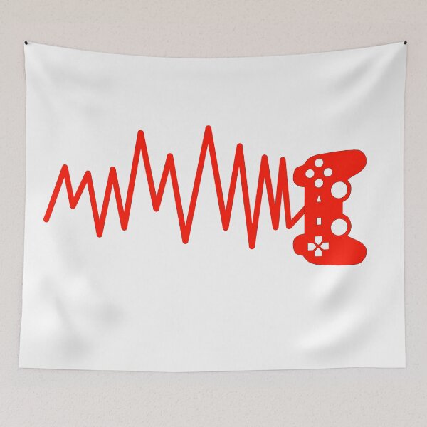 Item preview, Red gamer heartbeat designed and sold by brendanre.