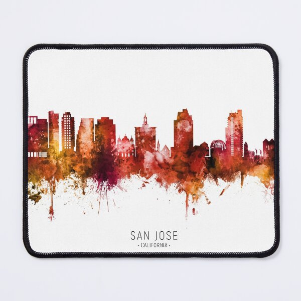 Item preview, San Jose California Skyline designed and sold by ArtPrints.