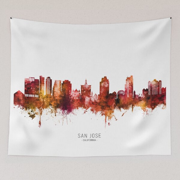 Item preview, San Jose California Skyline designed and sold by ArtPrints.