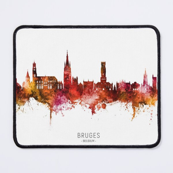 Item preview, Bruges Belgium Skyline designed and sold by ArtPrints.
