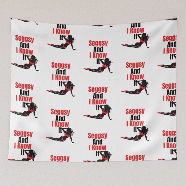 Item preview, Seggsy And I Know It (Red And Black Lettering) designed and sold by Wheeler-Styl3.