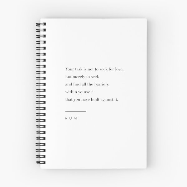 Item preview, Your Task is Not to Seek for Love by Rumi designed and sold by wisemagpie.