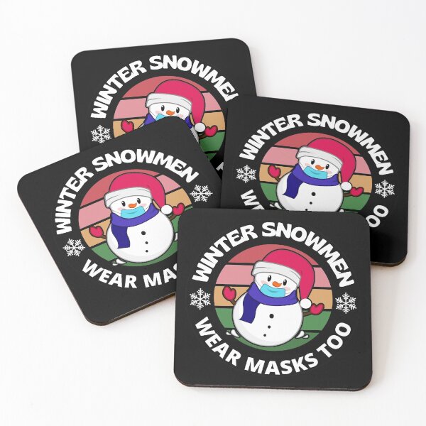 Item preview, Winter Snowmen Wear Masks Too Snowflake Funny  designed and sold by RGRamsey.