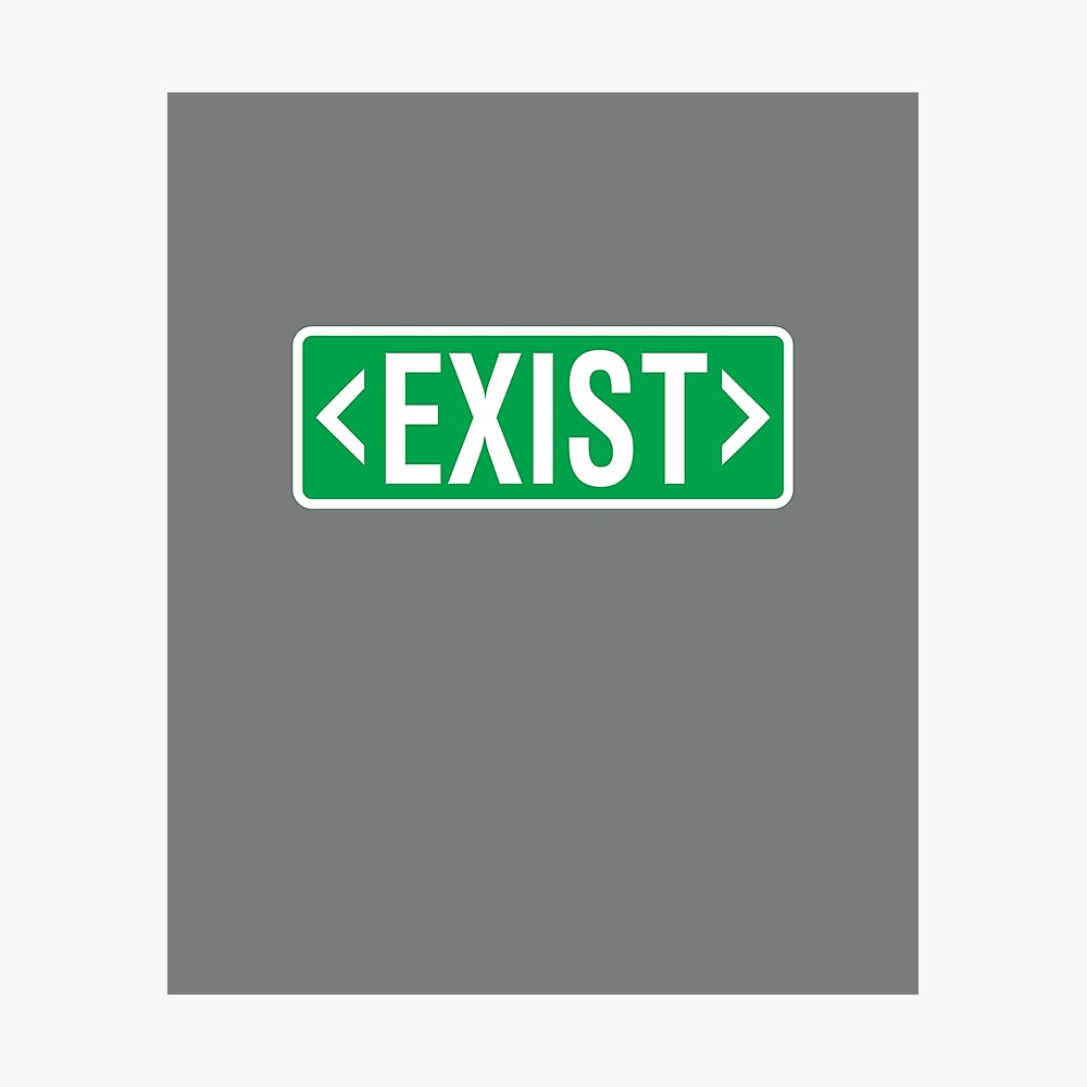 exist exit sign