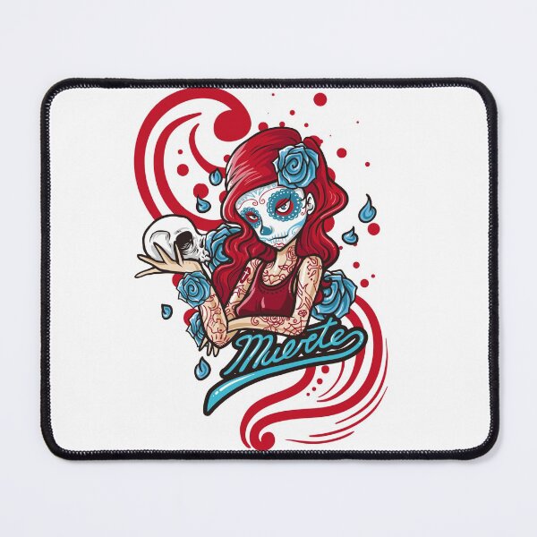 Item preview, skull, skeleton, skill, girl, muerte, flowers, blood designed and sold by Elshan Ilyasov.