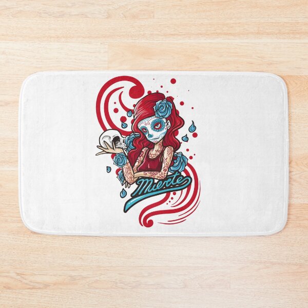 Item preview, skull, skeleton, skill, girl, muerte, flowers, blood designed and sold by Elshan Ilyasov.
