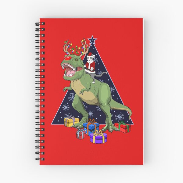 Item preview, Santa Cat Riding Red Nosed T Rex Dinosaur Christmas designed and sold by Rongway76.