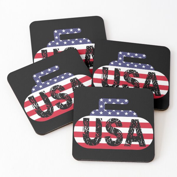 Item preview, USA Curling T-shirt designed and sold by DukeSTaurus.
