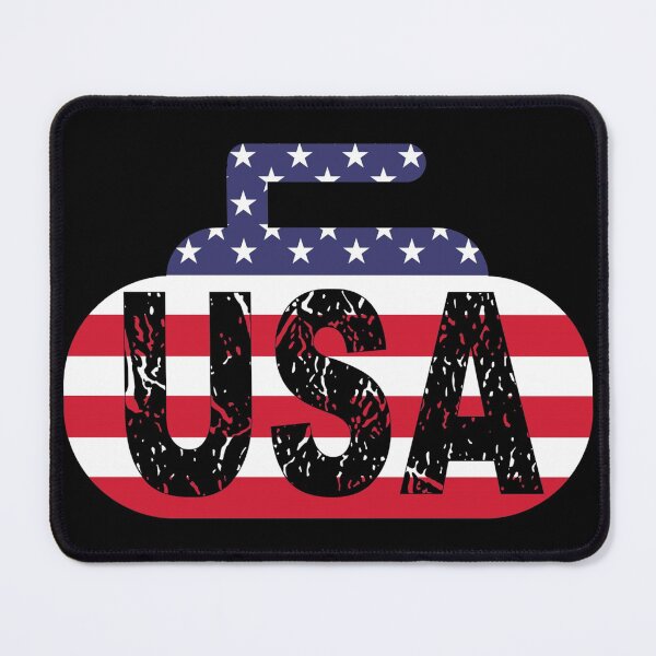 Item preview, USA Curling T-shirt designed and sold by DukeSTaurus.