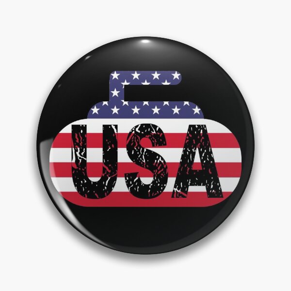 Item preview, USA Curling T-shirt designed and sold by DukeSTaurus.