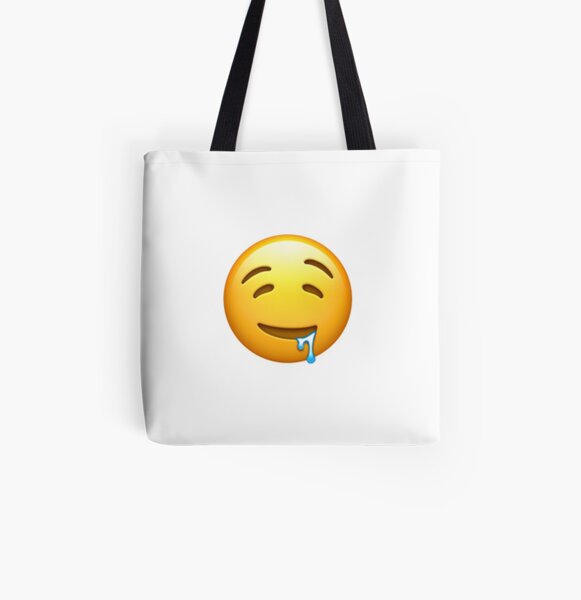 "Drooling Face Emoji" Tote Bag for Sale by alexmurawski Redbubble