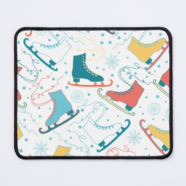 Item preview, Ice skates seamless with snowflakes designed and sold by WillaldShop.
