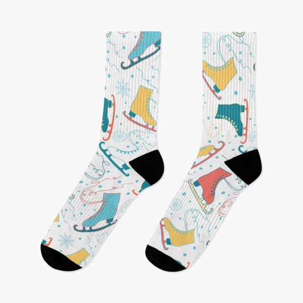 Item preview, Ice skates seamless with snowflakes  designed and sold by WillaldShop.
