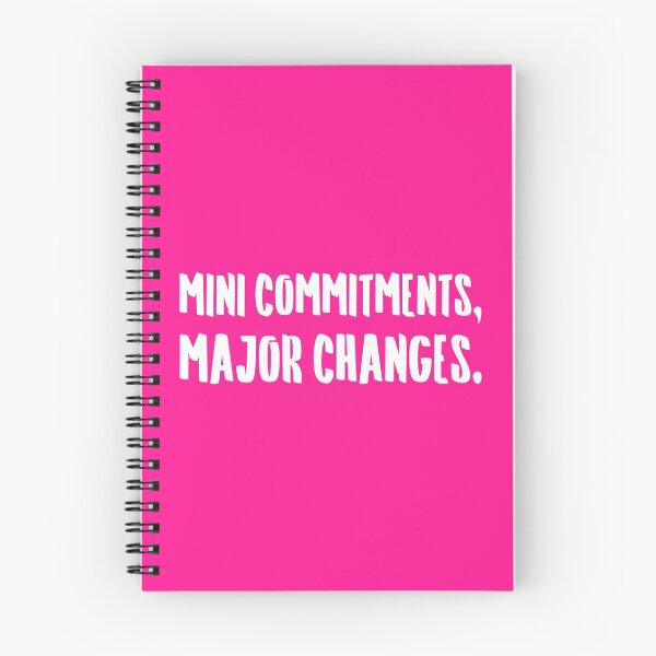 Item preview, Mini Commitments, Major Changes. | Life | Quotes | Hot Pink designed and sold by Wintre2.