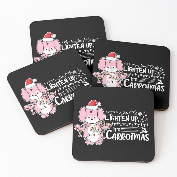 Item preview, Lighten Up, It's Carrotmas | Punny Bunny | Christmas (Pink x Black) designed and sold by the-krisney-way.