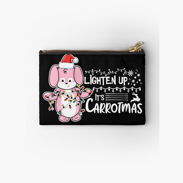 Item preview, Lighten Up, It's Carrotmas | Punny Bunny | Christmas (Pink x Black) designed and sold by the-krisney-way.