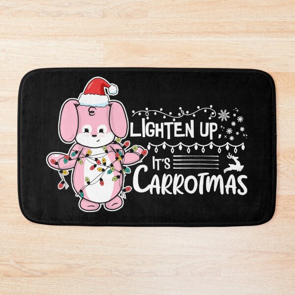 Item preview, Lighten Up, It's Carrotmas | Punny Bunny | Christmas (Pink x Black) designed and sold by the-krisney-way.