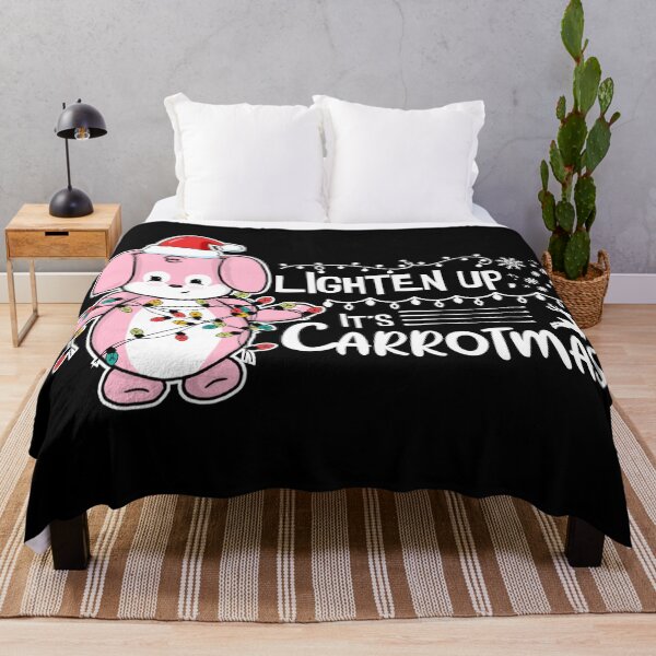 Item preview, Lighten Up, It's Carrotmas | Punny Bunny | Christmas (Pink x Black) designed and sold by the-krisney-way.