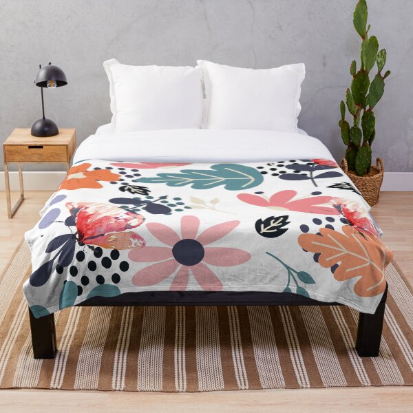 Aperçu de l'œuvre Beau motif floral et feuilles créée et vendue par Floralsharry.