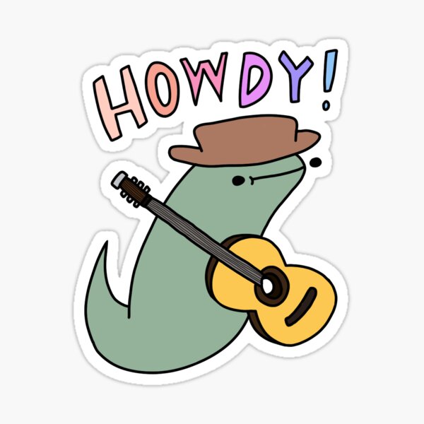 Howdy Cowboy - Tiny Snek Comics Sticker