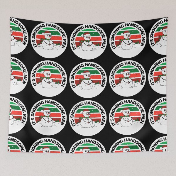 Item preview, It's Snowing Handsome Men Funny Winter Snowman designed and sold by RGRamsey.