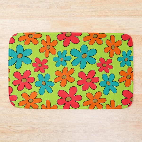 Item preview, cute and goofy mystery machine flower pattern designed and sold by Preppy Aesthetic Designs.
