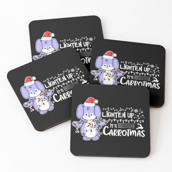 Item preview, Lighten Up, It's Carrotmas | Punny Bunny | Christmas (Blue x Black) designed and sold by the-krisney-way.