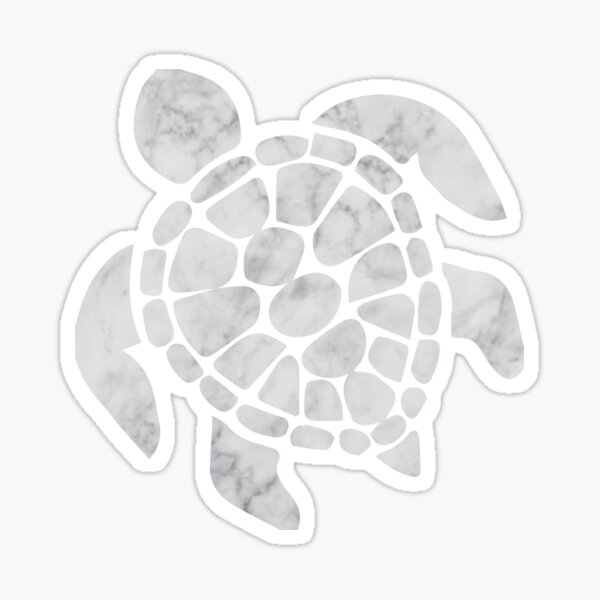 Marble Sea Turtle Sticker