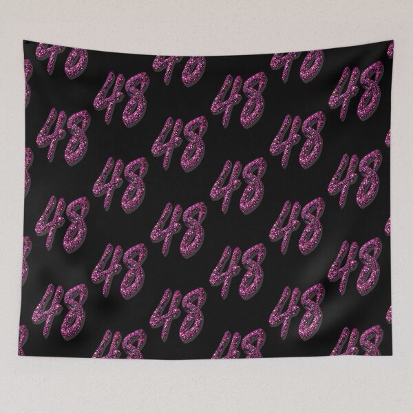 Item preview, 48th Birthday Anniversary - Purple Glitter Numbers designed and sold by GlamourChick.