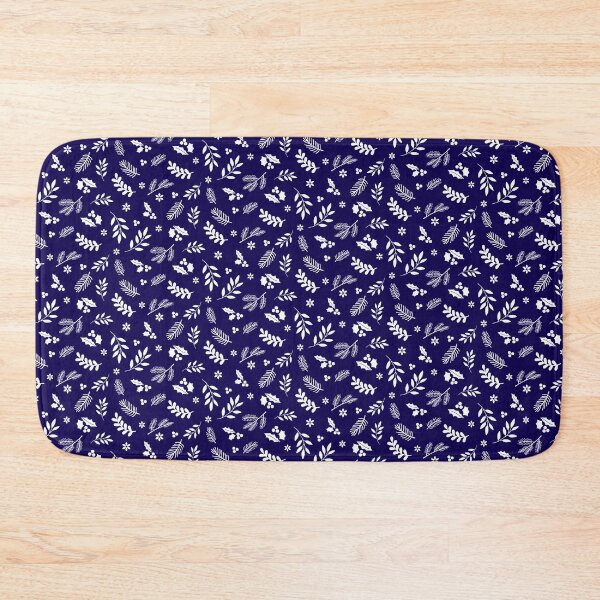 Item preview, White Xmas - minimalist white blue Christmas pattern designed and sold by FunnyChameleon.