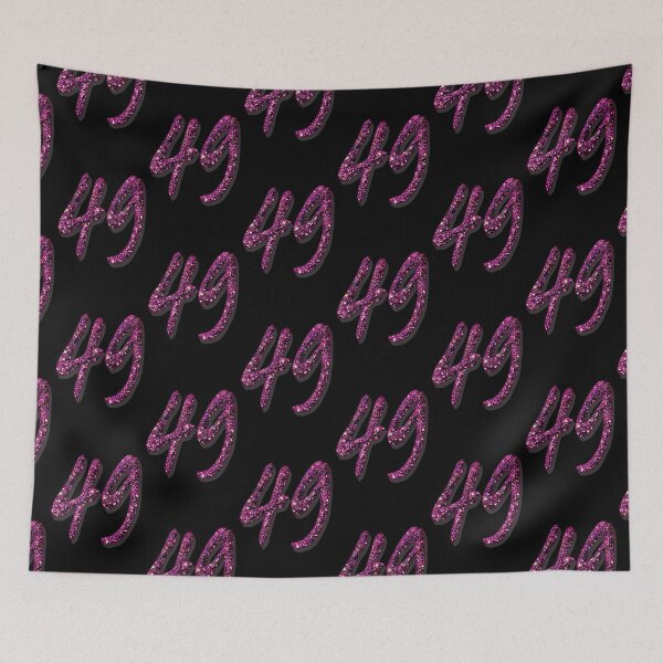Item preview, 49th Birthday Anniversary - Purple Glitter Numbers designed and sold by GlamourChick.