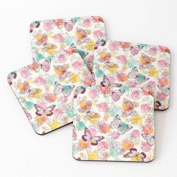 Item preview, Butterflies and roses freehand drawing designed and sold by AletacStore.