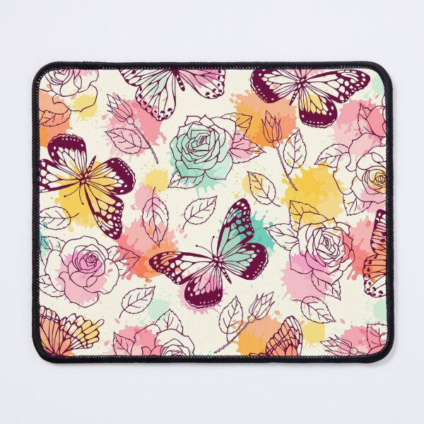 Item preview, Butterflies and roses freehand drawing designed and sold by AletacStore.