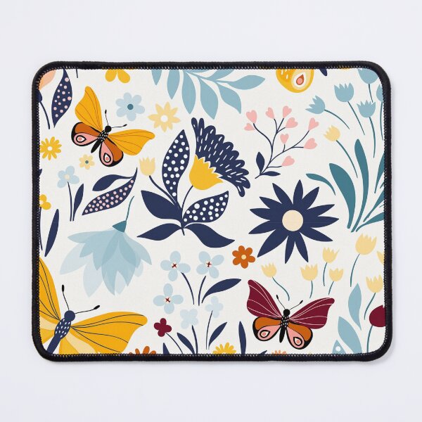 Item preview, Seamless butterfly with floral design designed and sold by AletacStore.
