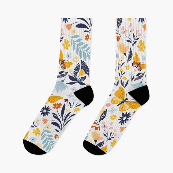 Item preview, Seamless butterfly with floral design designed and sold by AletacStore.