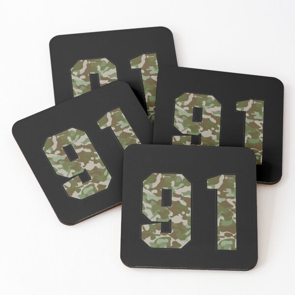 Item preview, Army Camo Number ninety-one Veteran Lucky Number 91 designed and sold by Urosek.