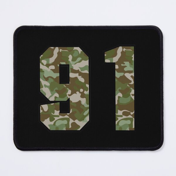 Item preview, Army Camo Number ninety-one Veteran Lucky Number 91 designed and sold by Urosek.
