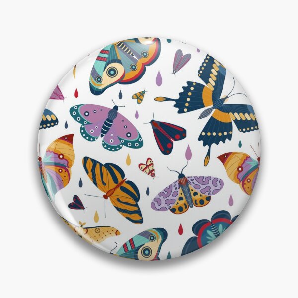 Item preview, Tropical moth with colorful exotic butterflies designed and sold by AletacStore.