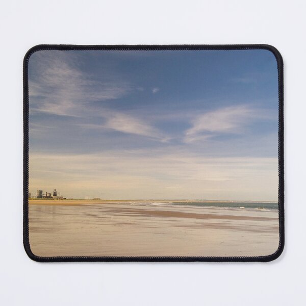 Item preview, Redcar beach and the old steel works at low tide designed and sold by MichaelBShannon.