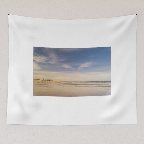 Item preview, Redcar beach and the old steel works at low tide designed and sold by MichaelBShannon.