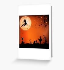 Halloween Antics Greeting Card