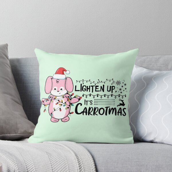 Item preview, Lighten Up, It's Carrotmas | Punny Bunny | Christmas (Pink x White) designed and sold by the-krisney-way.