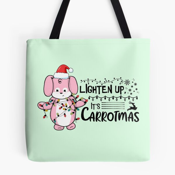 Item preview, Lighten Up, It's Carrotmas | Punny Bunny | Christmas (Pink x White) designed and sold by the-krisney-way.
