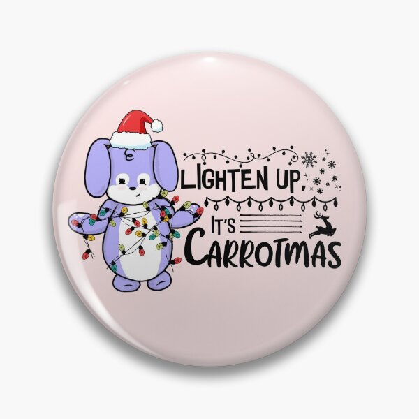 Item preview, Lighten Up, It's Carrotmas | Punny Bunny | Christmas (Blue x White) designed and sold by the-krisney-way.