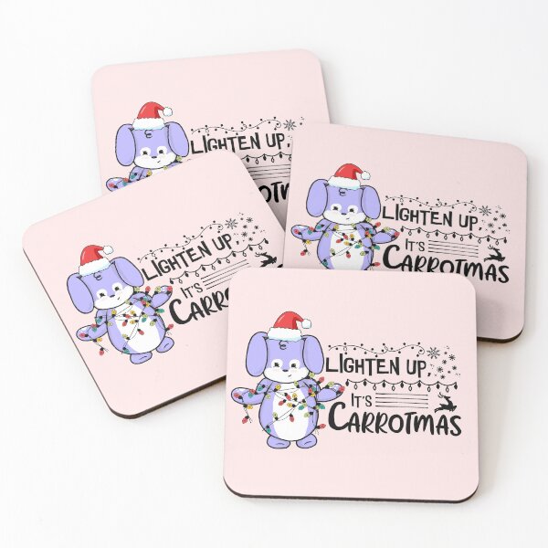 Item preview, Lighten Up, It's Carrotmas | Punny Bunny | Christmas (Blue x White) designed and sold by the-krisney-way.